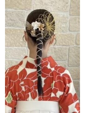 ヴァン カウンシル 川口店(VAN COUNCIL) 袴ヘアアレンジ　ポニー編みおろし