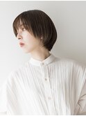 コンパクトシルエットなひし形ショートマッシュ
