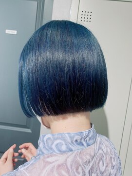 シェル 吉祥寺(shell) ミニボブ_ネイビーブルー
