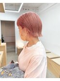サーモンピンクボブ