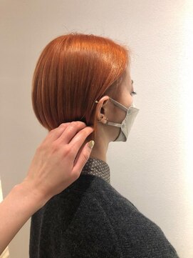 ネオヘアー 曳舟店(NEO Hair) ショートボブ×オレンジカラー