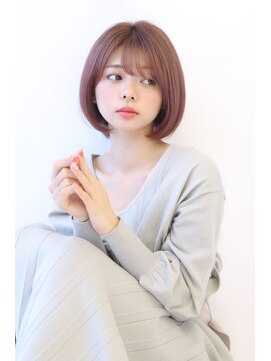 オーロ 西大寺店(ORO) フェミニンボブのニュアンスカラー