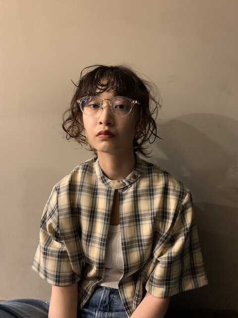 　ヘアアレンジ　×    グレージュカラー