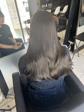 アクアオモテサンドウ(ACQUA omotesando) ☆ブリーチなし透明感カラー明るめオリーブベージュグレージュ