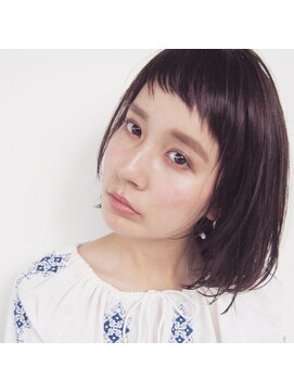 コス(kos) インナーグレージュ/マチルダボブ/前髪/ピンクベージュ/二子玉川