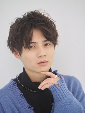 ゼンコー アオヤマ(ZENKO Aoyama) 波巻きスパイラルパーマ×長めマッシュ