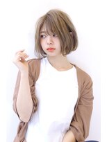 オーロ(ORO)&nbsp;20代30代40代50代前髪パーマグレーベージュボブ