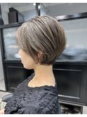 ハイライトショート　ショートボブ　