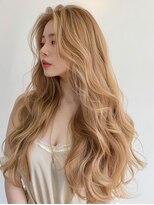 エルサロン 大阪店(ELLE salon)&nbsp;くびレイヤーエモージュオレンジベージュ