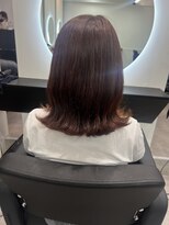 グランドライン(GRAND LINE)&nbsp;外ハネボブ　ピンクブラウンカラー