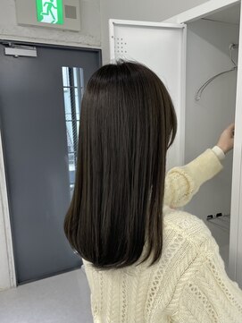 ヌーヴェル(nouvelle) オリーブグレージュ×ロング