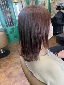 ヘアーラウンジ アンフィ 井土ヶ谷(Hair Lounge Anphi) チェリーブラウン