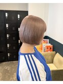 ボブ×ミルクティーベージュ stylist聖斗