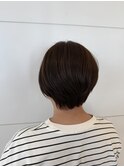 ナチュラルカラー 透け感カラー ショートボブ