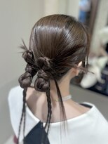 アース 恵比寿店(HAIR&MAKE EARTH)&nbsp;結婚式お呼ばれヘアセット~タイトカチモリヘア~