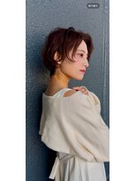 アンダーバーホワイト 天神店(_WHITE) ショート透明感カラー/シースルーバング/顔まわり／レイヤー