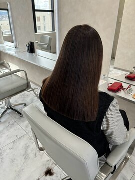 キング(K!ng) 縮毛矯正髪質改善ハイライトレイヤーカット枚方美容室エクステ