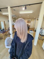 ミラシィ 成田(Mirashy)&nbsp;ハイライトカラーミルクティーベージュレイヤーカット