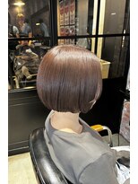 オーガニック アトリエ 大宮(organic+atelier)&nbsp;大人可愛い切りっぱなしひし形レイヤーカットモカベージュ