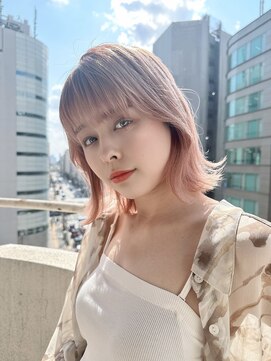 フローラバイシエスタ 池袋(Flora by siesta) 大人可愛いくびれヘア×ピンクベージュ