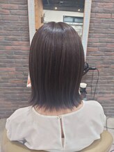 ディッシュ 五反田(dish) 切りっぱなしボブ/ミディアム/イルミナカラー