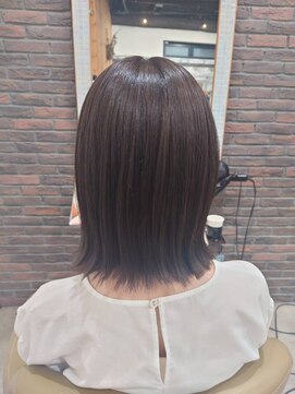 ディッシュ 五反田(dish) 切りっぱなしボブ/ミディアム/イルミナカラー