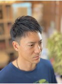 メンズ2ブロック　刈り上げスタイル