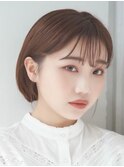 ふんわりボブ/韓国ヘア/暗めカラー