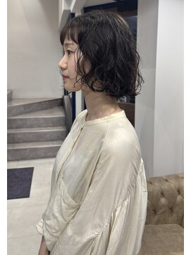 ウクラ バイ レシッド 池袋(uchla by rcid) 前髪あり☆ボブのふんわりウェーブパーマ
