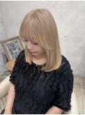 ハイトーンベージュカラー