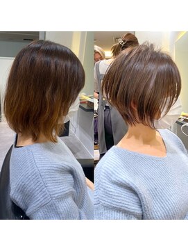 バンプ ギンザ(BUMP GINZA) 30代40代50代絶壁解消白髪ぼかし髪型ハイライト前髪山口