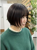 大人ショートボブ/ボブ/前髪あり/20代30代