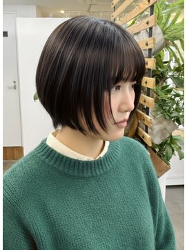 大人ショートボブ/ボブ/前髪あり/20代30代
