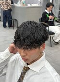 波巻きパーマ/メンズパーマメンズカットシャドウパーマ