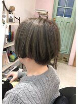 ドゥ スタイル 三国ヶ丘店(Duex Style) 春夏、抜け感ラベンダーブルージュ×スタイリッシュショート