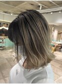 バレイヤージュ×ミディアム