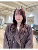 カナージュ(Canage)&nbsp;ミディアムレイヤーカット.ブラウンカラー