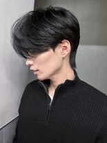 アルバム 銀座(ALBUM GINZA) 韓国マッシュフェザーショート刈り上げセンターパート_ba538741