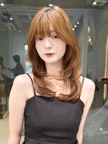 ロンドエニカ 大宮(Lond enika)&nbsp;ミディアムヘア/バタフライカット/グレージュ[大宮/大宮駅東口]