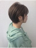女性らしい丸みのあるショート*担当坂本