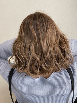 アットラップレーヴ(attrape-reve) 【attrape-reve】大人可愛い☆デザインカラー透明感ラベージュ