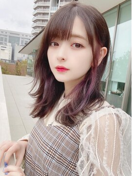 コア 銀座(COA) かきあげバング/チラ見せカラー/インナーハイライト[銀座]