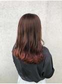 コーラルピンク×グラデーション