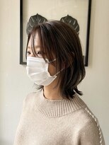 カミットチャーチ(KAMITTO CHUUCH) ミディアムレイヤー×グレージュ