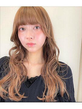 セレスト 荻窪店(CELESTE) 韓国風後れ毛×マロンベージュ