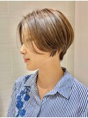【デザインカラー】ハンサムショート×細めハイライト◎