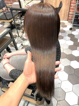 シェノン 武庫之荘(CHAINON) 髪質改善外ハネボブ/ペールベージュ/大人可愛いセクションカラー