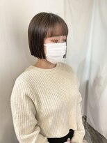 プラグ バイ ネオリーブ(plug by neolive)&nbsp;ミニボブ　ショコラアッシュ×髪質改善 [髪質改善/縮毛矯正]K