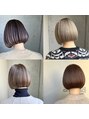 ブルックス BROOKS人気のバレイヤージュ,ハイライト,エアタッチ☆ 青山 ボブ