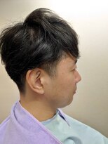 スマイル(Smile)&nbsp;爽やかショートマッシュ ツーブロック ビジネス 学生 黒髪　束感